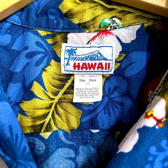 Hawaii Tropical Print Shirt Men’s - Picture 4 of 4